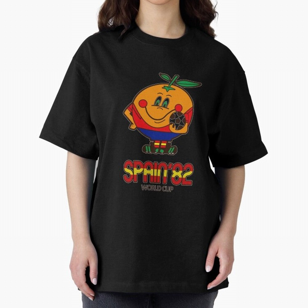 Spain 1982 World Cup- Soccer Oversized T-Shirt Bring Champion Energy into the FIFA World Cup 2026 Journey through CR7 Highlights, Netherlands Pride, Goal Celebration Energy, Supporter Heritage, Football Icons and Worldwide Tournament Joy; Great for