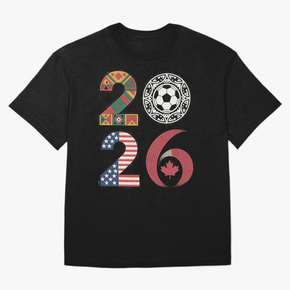 2026 Football Countries Oversized T-Shirt Enjoy Match Day Hype around FIFA World Cup 2026 USA Canada Mexico, Mbappe and Neymar, England, Stadium Chants, National Pride, Trophy Dreams and Unforgettable Football Memories; Great for Watch Parties,