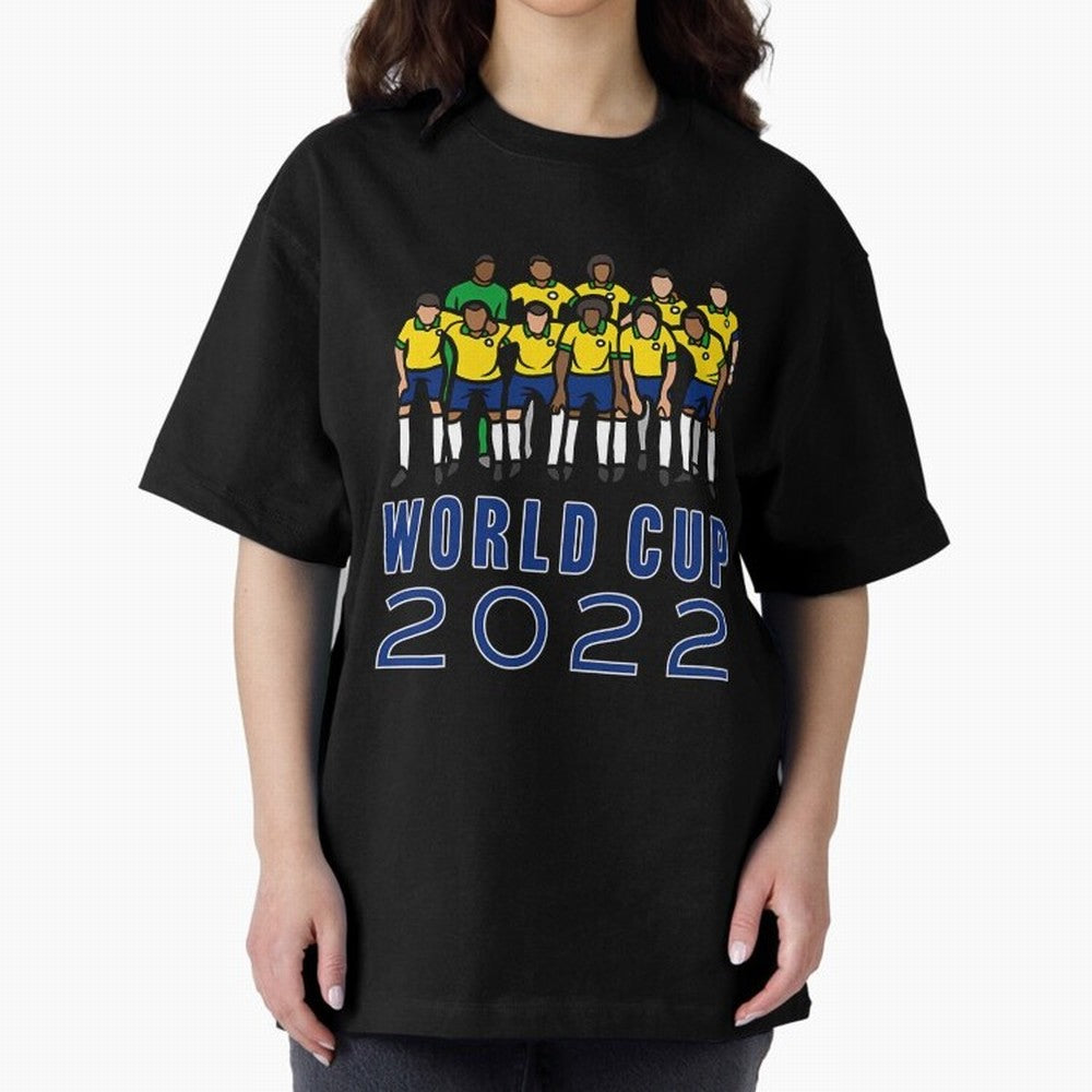 World Cup 2022 Oversized T-Shirt Represent the Passion of FIFA World Cup 2026 USA Canada Mexico for Fans of Cristiano Ronaldo, Haaland and CR7 and Netherlands, Bringing Soccer Culture, Superstar Moments, National Team Dreams and Competitive Fire;