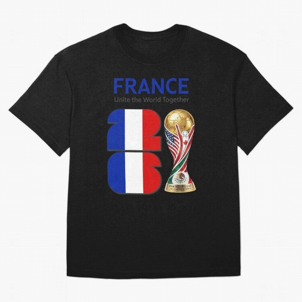 World Cup 2026, IMG 030, FRANCE 001 Oversized T-Shirt Fuel Global Football Passion for FIFA World Cup 2026, Made for Neymar, Netherlands, Football History, Final Match Energy, Crowd Noise and Once in a Lifetime Moments; Perfect for Fans,