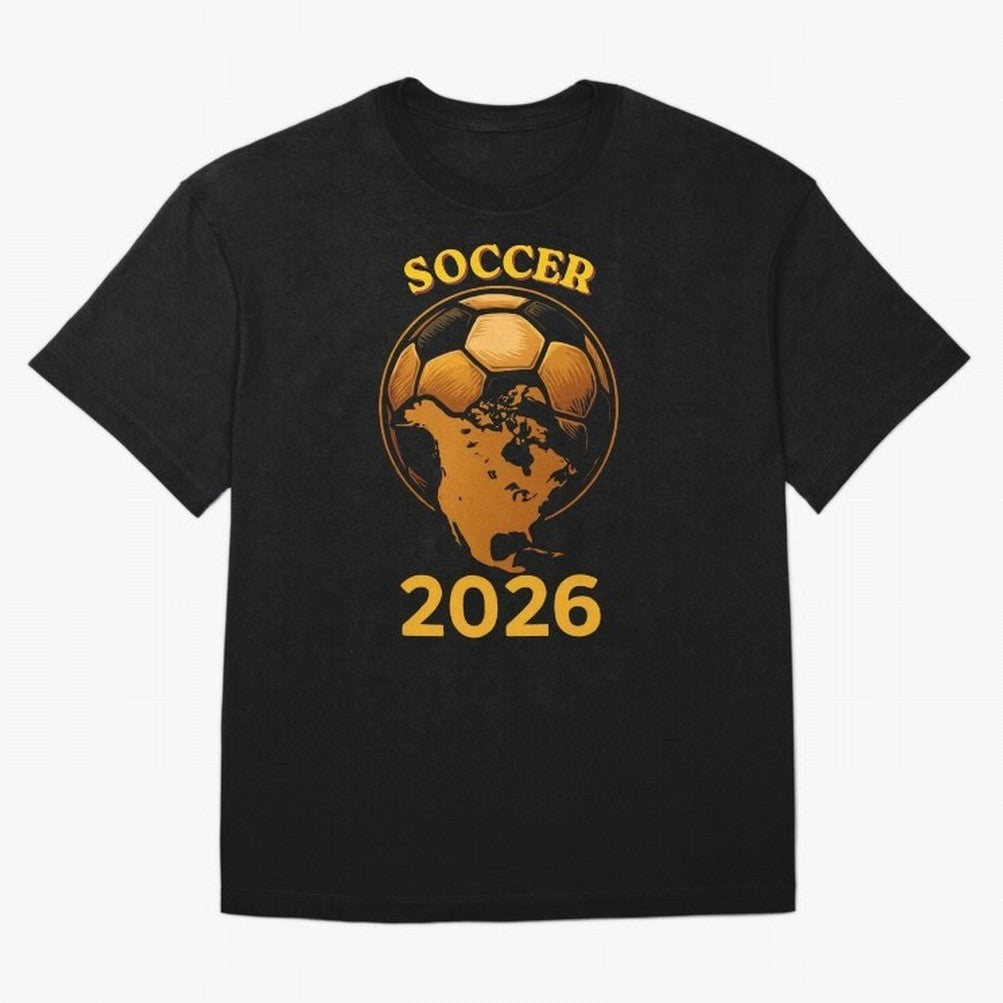 Soccer 2026 North America Football Fan Gift Shirt Oversized T-Shirt Join the FIFA World Cup 2026 Journey through Haaland and Mbappe Highlights, Spain Pride, Match Day Excitement, Supporter Culture, Golden Goals and Global Football Passion; Made for