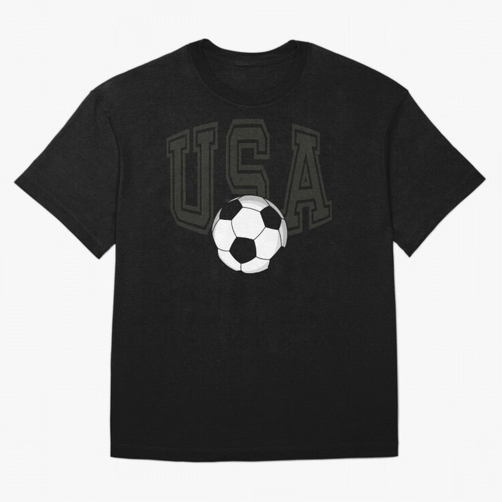 USA soccer ball American world cup 2026 fan Oversized T-Shirt Showcase Global Football Passion for FIFA World Cup 2026 USA Canada Mexico, with Messi, CR7 and Mbappe, Spain and Netherlands, Vintage Soccer Flavor, Modern Football Stars, National