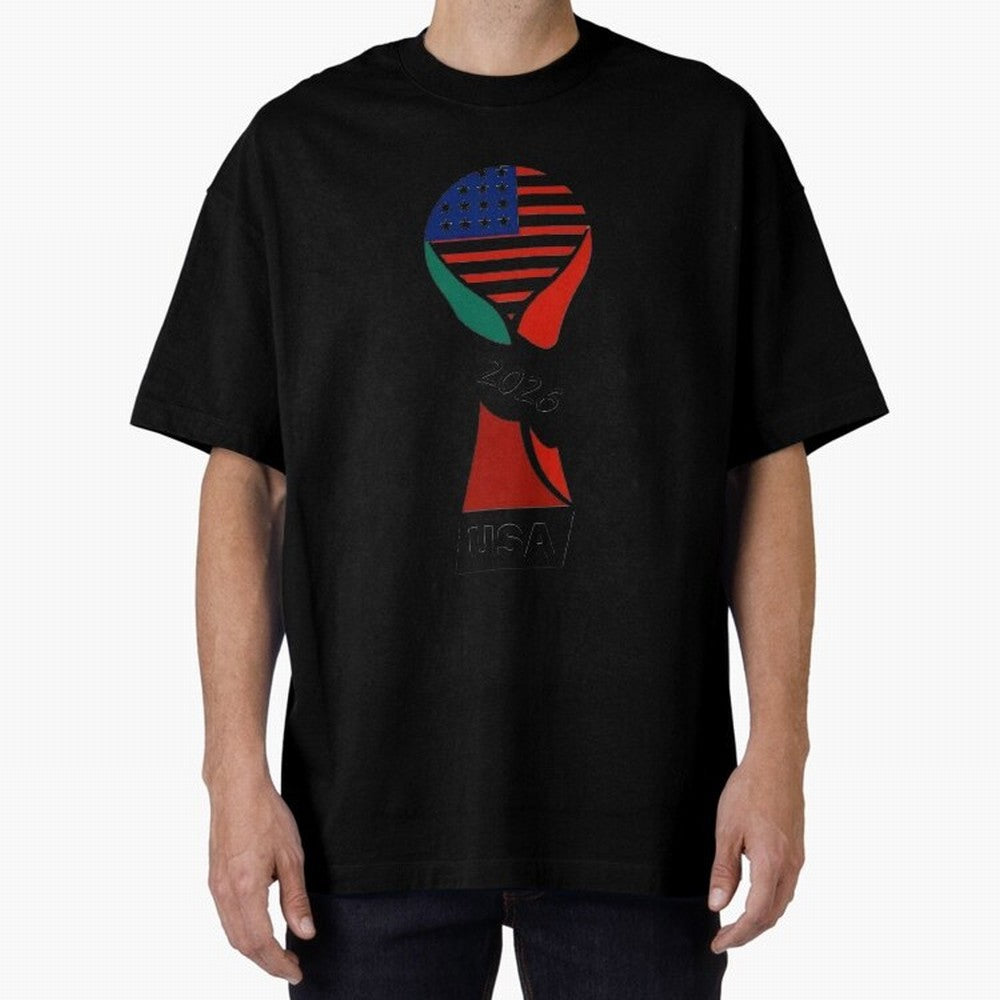 T-shirt usa FIFA world 2026 Oversized T-Shirt Celebrate Unforgettable Nights in FIFA World Cup 2026 Group Stage Spirit, Made for Spain, Mbappe, Championship Spirit, Famous Goals, Roaring Crowds and International Football Unity; Created for Match