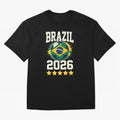 Brazil Soccer Football 2026 Oversized T-Shirt Turn Every Weekend Toward FIFA World Cup 2026 USA Canada Mexico for Fans of Mbappe and Neymar and Portugal, Bringing Football Passion, Legendary Performances, Festival Vibes and Supporter Community;