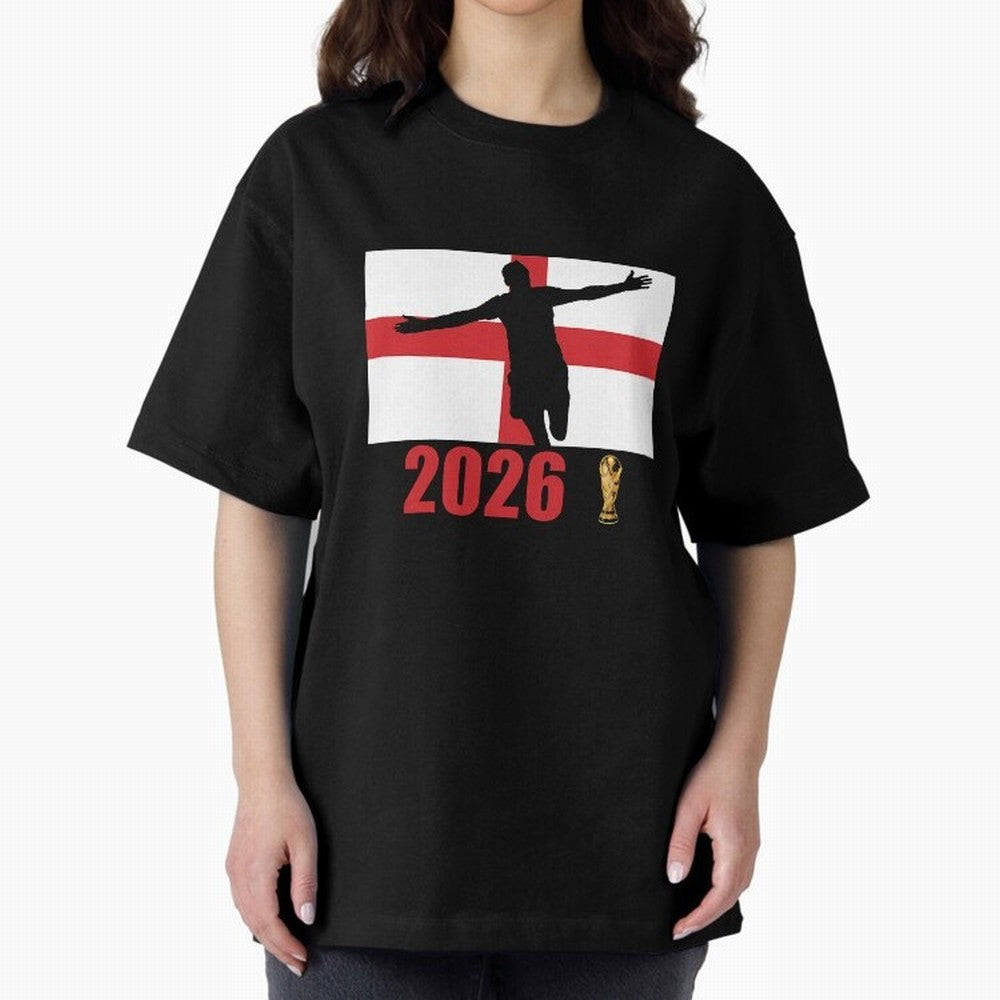 England World Cup 2026 T-Shirt_84815873 Oversized T-Shirt Cheer for FIFA World Cup 2026 for Fans of Neymar and Netherlands, Bringing Football Passion, Legendary Performances, Festival Vibes and Supporter Community; Great for Watch Parties, Sports