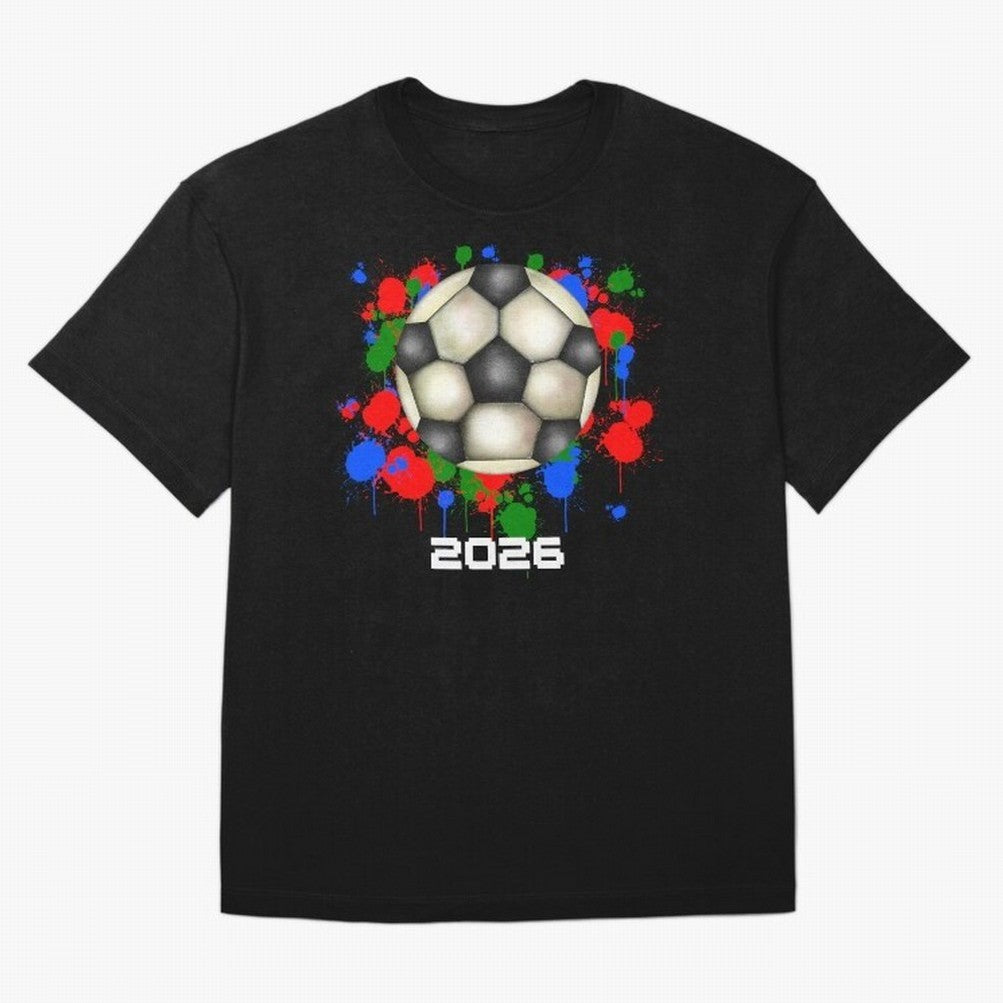 Football 2026 Oversized T-Shirt Make Memories around FIFA World Cup 2026 Group Stage for Fans of Mbappe and Neymar and Argentina, France and Brazil, Bringing Global Supporter Spirit, Legendary Goals, National Colors and Tournament Celebration;
