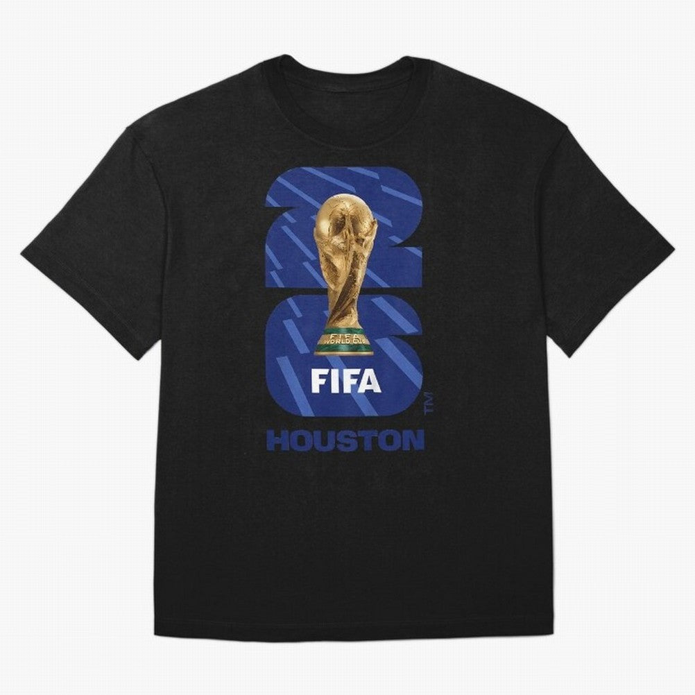 World Cup26 Houston Trophy Oversized T-Shirt Celebrate National Team Dreams in FIFA World Cup 2026 USA Canada Mexico Spirit, Filled with England, Haaland, Supporter Pride, Iconic Celebrations, Legendary Names and Global Match Day Energy; Built for