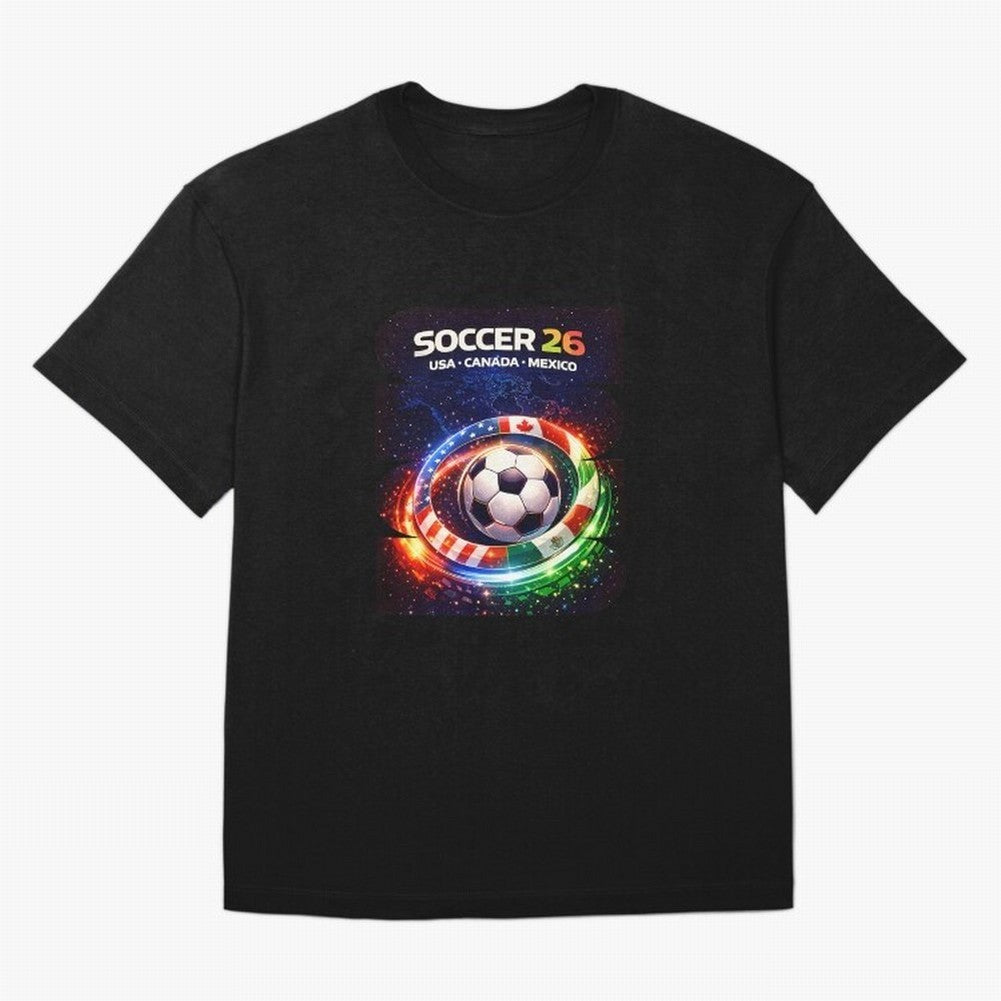 North America Soccer 2026 Soccer 26 Usa Canada Mexico Fan United 2026 Soccer Oversized T-Shirt Cheer through Every Moment of FIFA World Cup 2026 USA Canada Mexico Spirit, Connected to Netherlands, Cristiano Ronaldo, Worldwide Fan Energy, Dramatic