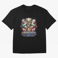 United 2026 Soccer Nations Trophy - USA Mexico Canada Mascot Art Oversized T-Shirt Follow FIFA World Cup 2026 USA Canada Mexico Spirit, Filled with England and Germany, CR7 and Messi, Vintage Soccer Flavor, Modern Football Stars, National Flags and