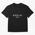 2022 World Cup funny shirt Qatar World Cup Soccer 2022 Oversized T-Shirt Cheer for FIFA World Cup 2026 Spirit, Highlighting Portugal, Messi, CR7 and Mbappe, Championship Spirit, Famous Goals, Roaring Crowds and International Football Unity; Ideal