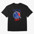 USA World Cup 2022 Oversized T-Shirt Show Championship Spirit for Global Football Passion for FIFA World Cup 2026, with Messi, Neymar and Mbappe, Argentina, Retro Football Energy, Iconic Rivalries, Trophy Chase Drama and Stadium Atmosphere; Perfect