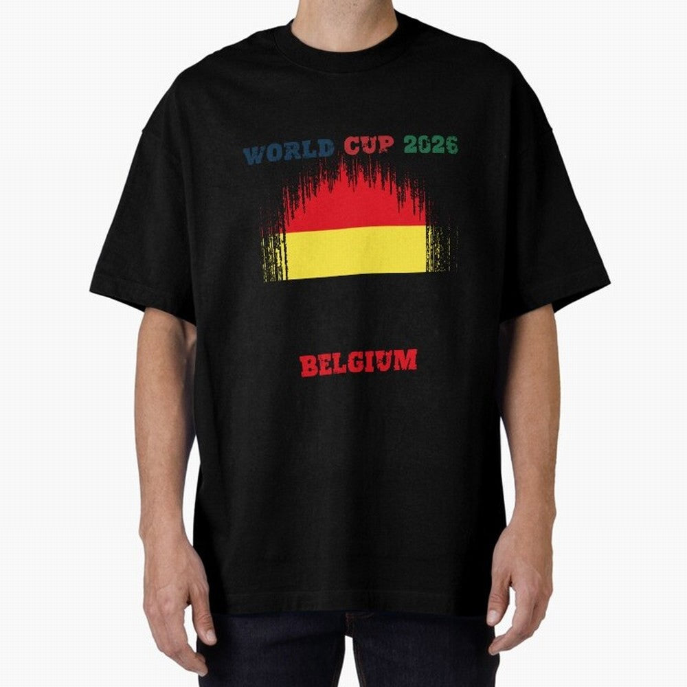 BELGIUM WORLD CUP 2026 Oversized T-Shirt Make Every Match About the FIFA World Cup 2026 Group Stage Journey through Haaland Highlights, Argentina Pride, Goal Celebration Energy, Supporter Heritage, Football Icons and Worldwide Tournament Joy; Great