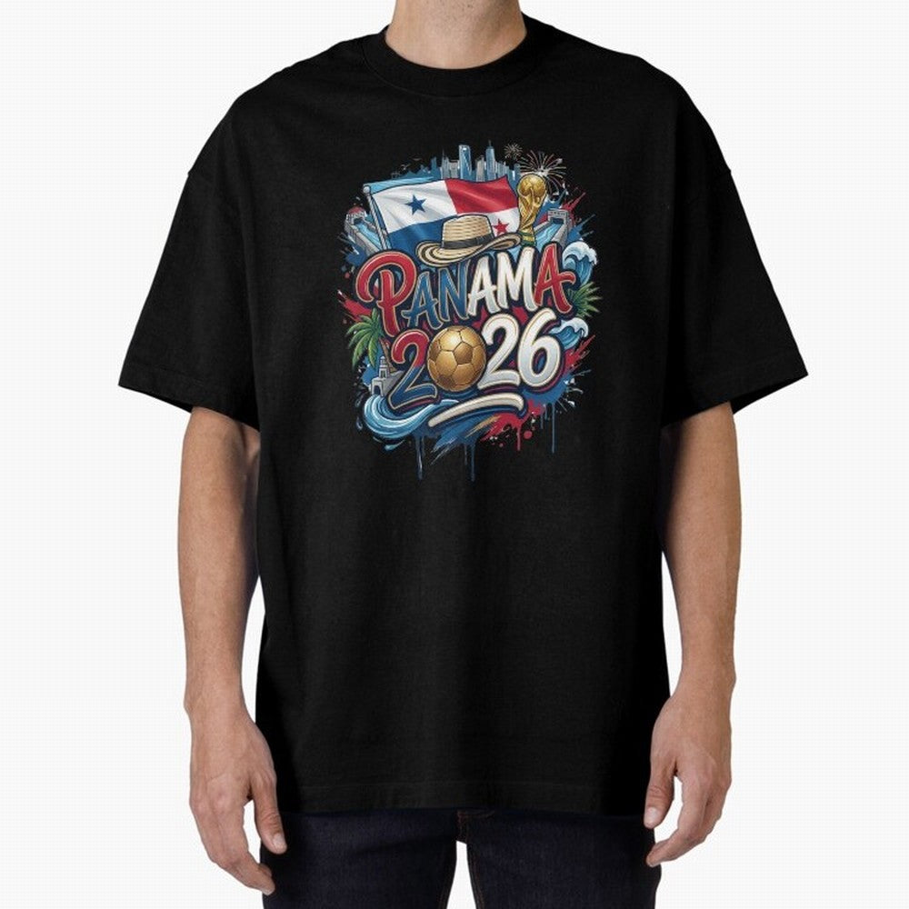 Panama World Cup 2026 Football Legacy Oversized T-Shirt Honor Champions and Dreams in FIFA World Cup 2026 Spirit, Built around England, France and Netherlands, CR7 and Messi, Stadium Chants, National Pride, Trophy Dreams and Unforgettable Football