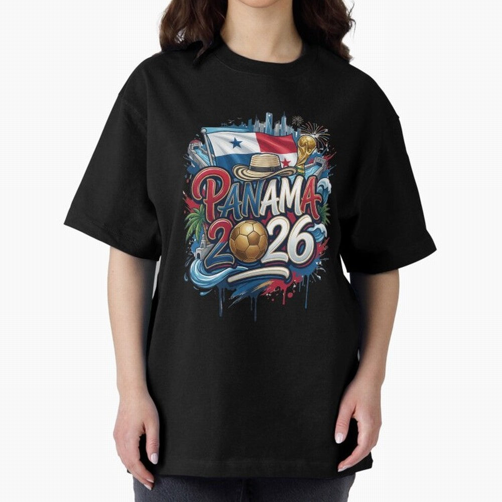 Panama World Cup 2026 Football Legacy Oversized T-Shirt Honor Champions and Dreams in FIFA World Cup 2026 Spirit, Built around England, France and Netherlands, CR7 and Messi, Stadium Chants, National Pride, Trophy Dreams and Unforgettable Football