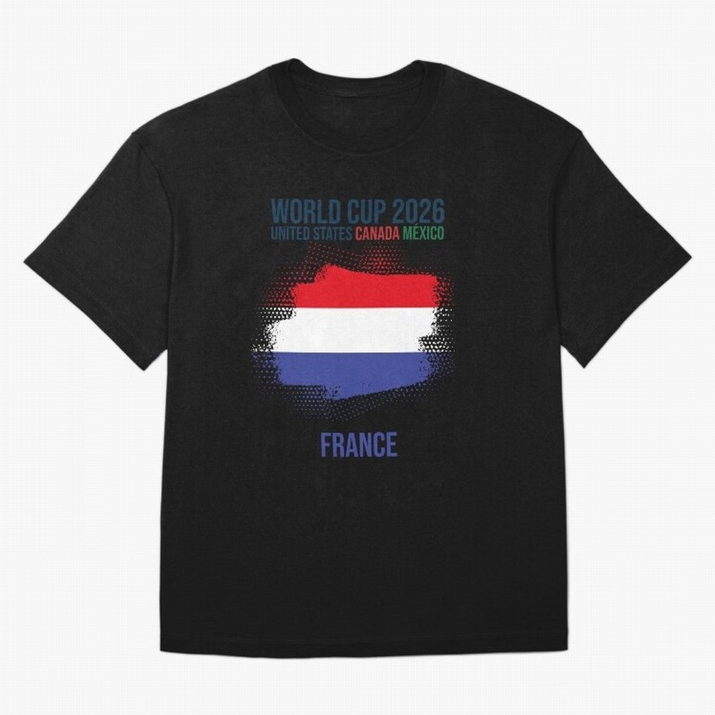 FRANCE WORLD CUP 2026 Oversized T-Shirt Upgrade Global Football Passion for FIFA World Cup 2026 Group Stage, Celebrating Cristiano Ronaldo, Haaland and CR7, Argentina and Brazil, Stadium Memories, Football Loyalty, International Chants and