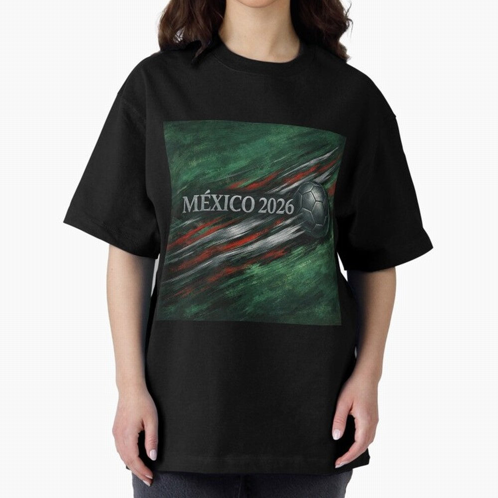 M¨¦xico 2026 Soccer Design Oversized T-Shirt Capture FIFA World Cup 2026 Group Stage Spirit, Celebrating Netherlands, Messi, Sports Nostalgia, International Competition, Famous Players and Unforgettable Victories; Made for Collectors Who Enjoy