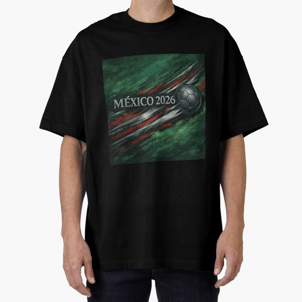 M¨¦xico 2026 Soccer Design Oversized T-Shirt Capture FIFA World Cup 2026 Group Stage Spirit, Celebrating Netherlands, Messi, Sports Nostalgia, International Competition, Famous Players and Unforgettable Victories; Made for Collectors Who Enjoy