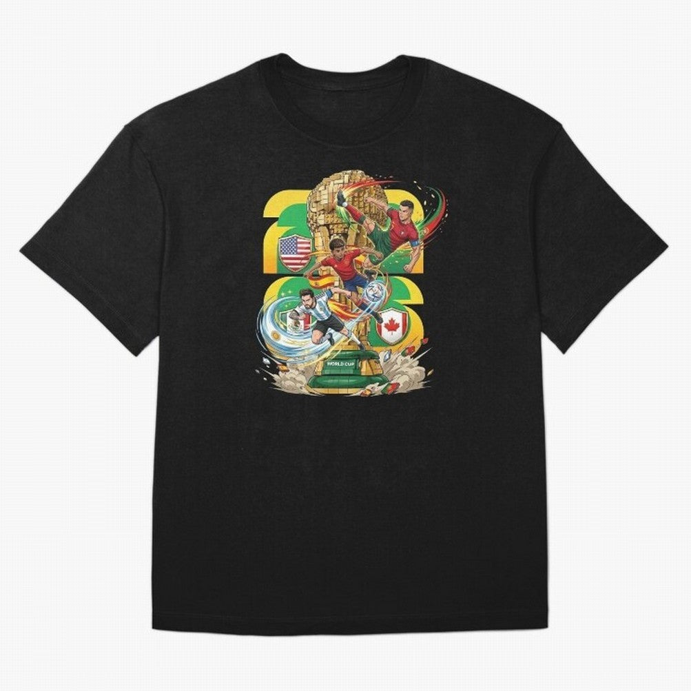 World Cup Teams 2026 Oversized T-Shirt Keep Football History Alive during Match Day Hype around FIFA World Cup 2026 Group Stage, Cristiano Ronaldo, Haaland and CR7, England, France and Netherlands, Football History, Final Match Energy, Crowd Noise