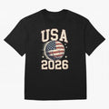 USA 2026 World Cup Soccer Oversized T-Shirt Feel the Trophy Chase of FIFA World Cup 2026 Group Stage Inspired by Neymar, Haaland and Cristiano Ronaldo, Netherlands Energy, Soccer Culture, Superstar Moments, National Team Dreams and Competitive