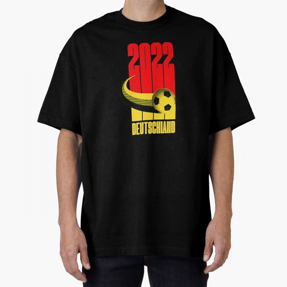 Germany 2022 Football Soccer Graphic Deutschland Oversized T-Shirt Refresh Match Day Hype around FIFA World Cup 2026 Group Stage, Neymar, England, France and Netherlands, Football Festival Excitement, Trophy Ambitions, Country Rivalries and Star