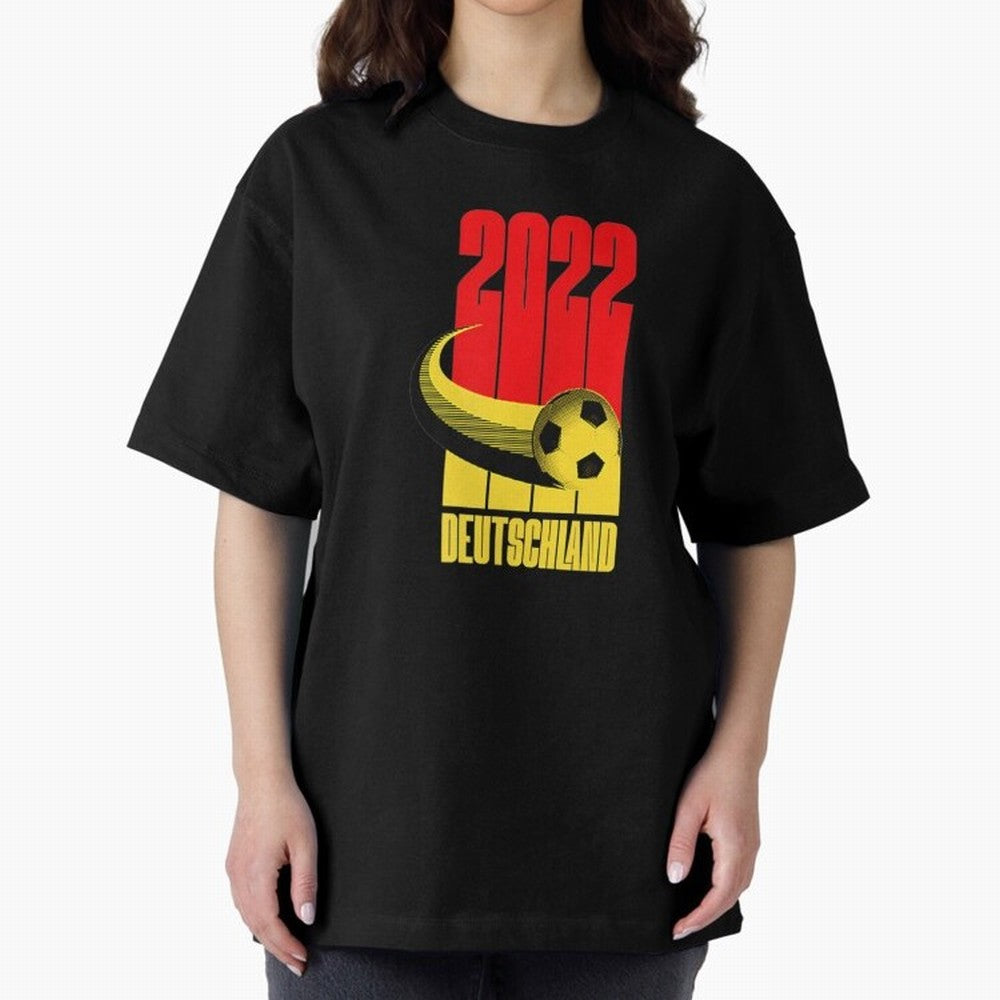 Germany 2022 Football Soccer Graphic Deutschland Oversized T-Shirt Refresh Match Day Hype around FIFA World Cup 2026 Group Stage, Neymar, England, France and Netherlands, Football Festival Excitement, Trophy Ambitions, Country Rivalries and Star