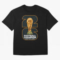 2026 Soccer Tournament Graphic - Football Champion Art Oversized T-Shirt Capture FIFA World Cup 2026 Spirit, Made for France and Portugal, Messi and Cristiano Ronaldo, Match Day Excitement, Supporter Culture, Golden Goals and Global Football