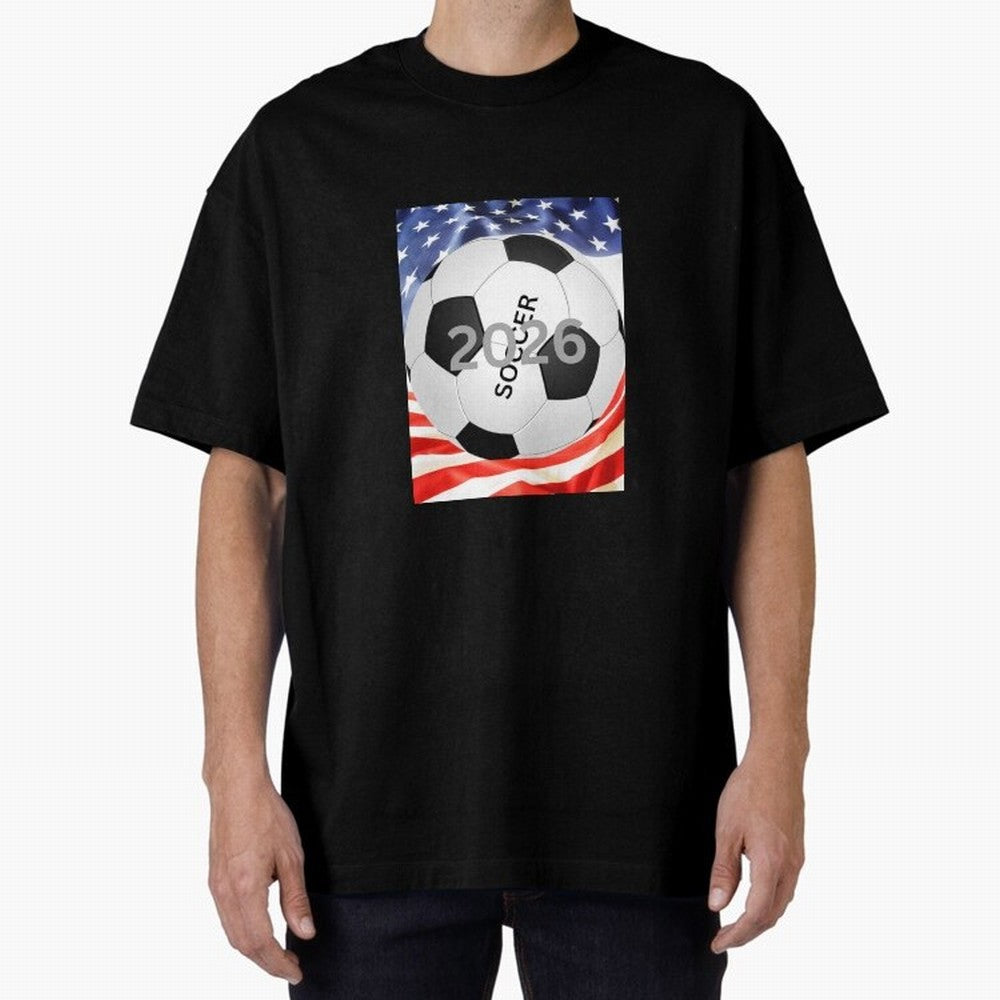 THIS IS SOCCER 2026 Oversized T-Shirt Get Ready for Global Football Passion for FIFA World Cup 2026 Group Stage, Highlighting Messi and Cristiano Ronaldo, Argentina, France and Brazil, Stadium Chants, National Pride, Trophy Dreams and Unforgettable