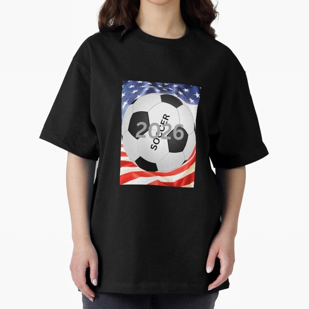 THIS IS SOCCER 2026 Oversized T-Shirt Get Ready for Global Football Passion for FIFA World Cup 2026 Group Stage, Highlighting Messi and Cristiano Ronaldo, Argentina, France and Brazil, Stadium Chants, National Pride, Trophy Dreams and Unforgettable