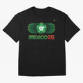Mexico 26 World Cup Retro Logo. Autographed Oversized T-Shirt Feel International Energy from FIFA World Cup 2026 USA Canada Mexico Spirit, Capturing Argentina and Brazil, Messi, Championship Spirit, Famous Goals, Roaring Crowds and International