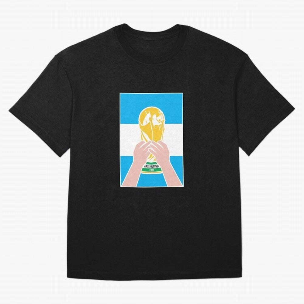 Champion Argentina 2022 Oversized T-Shirt Keep Football History Alive during FIFA World Cup 2026 Spirit, Featuring France and Portugal, Messi, CR7 and Mbappe, Soccer Culture, Superstar Moments, National Team Dreams and Competitive Fire; Perfect for