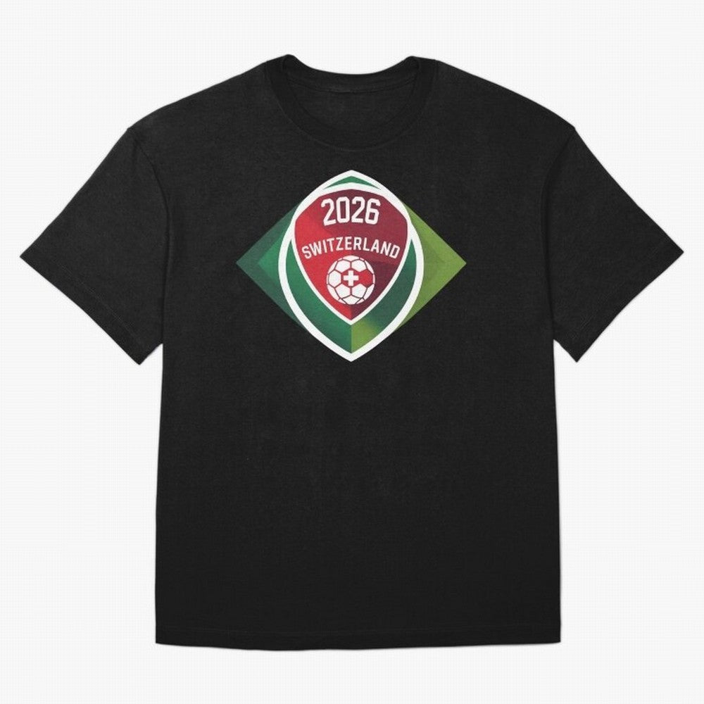 Switzerland 2026 Oversized T-Shirt Feel the Roar of FIFA World Cup 2026 Group Stage for Fans of Neymar, Haaland and Cristiano Ronaldo and Brazil, Portugal and Argentina, Bringing Football Festival Excitement, Trophy Ambitions, Country Rivalries and