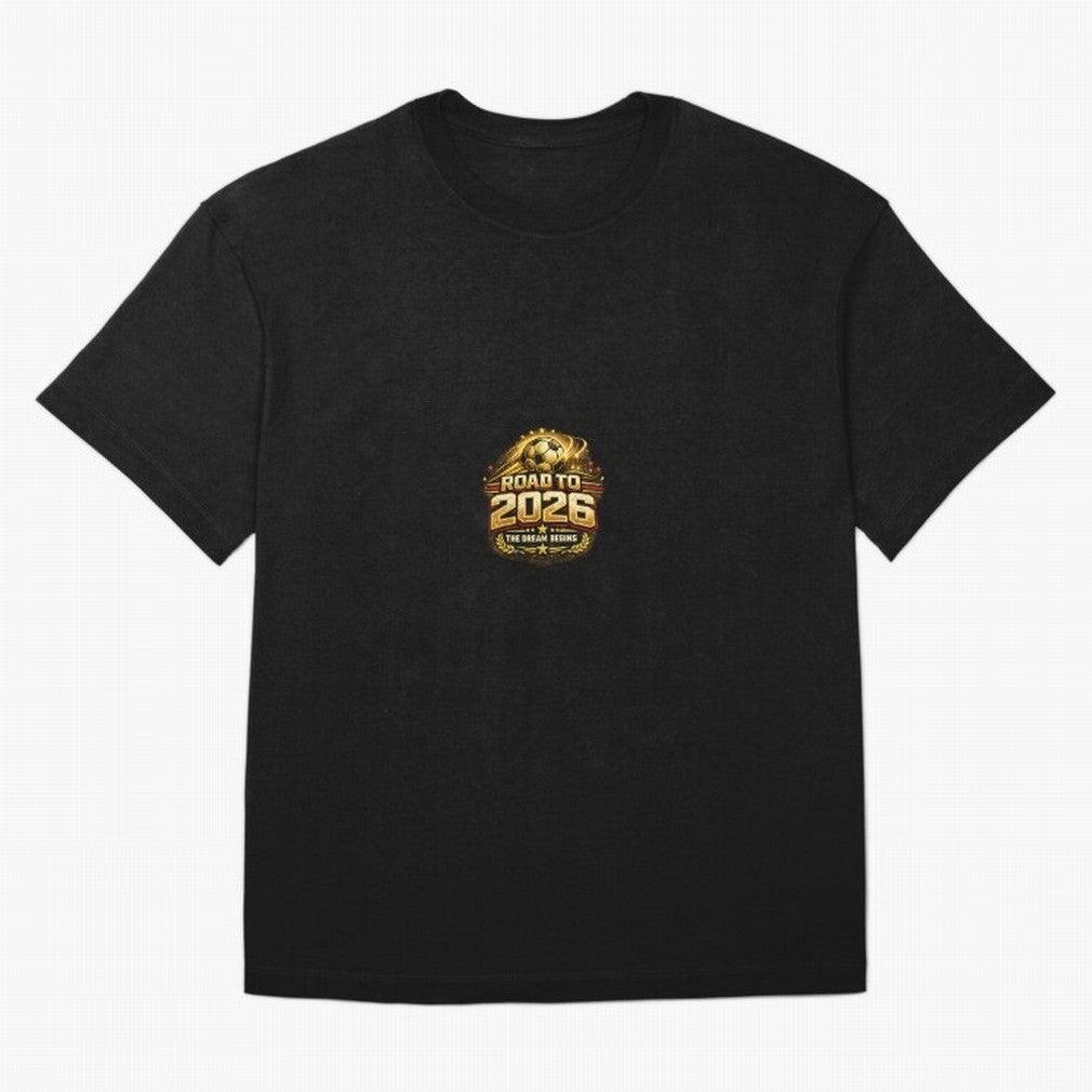 Road To 2026 Football Fan Shirt Oversized T-Shirt Feel the Heartbeat of FIFA World Cup 2026 Highlighting Haaland, Spain and Netherlands Energy, Global Supporter Spirit, Legendary Goals, National Colors and Tournament Celebration; Made for