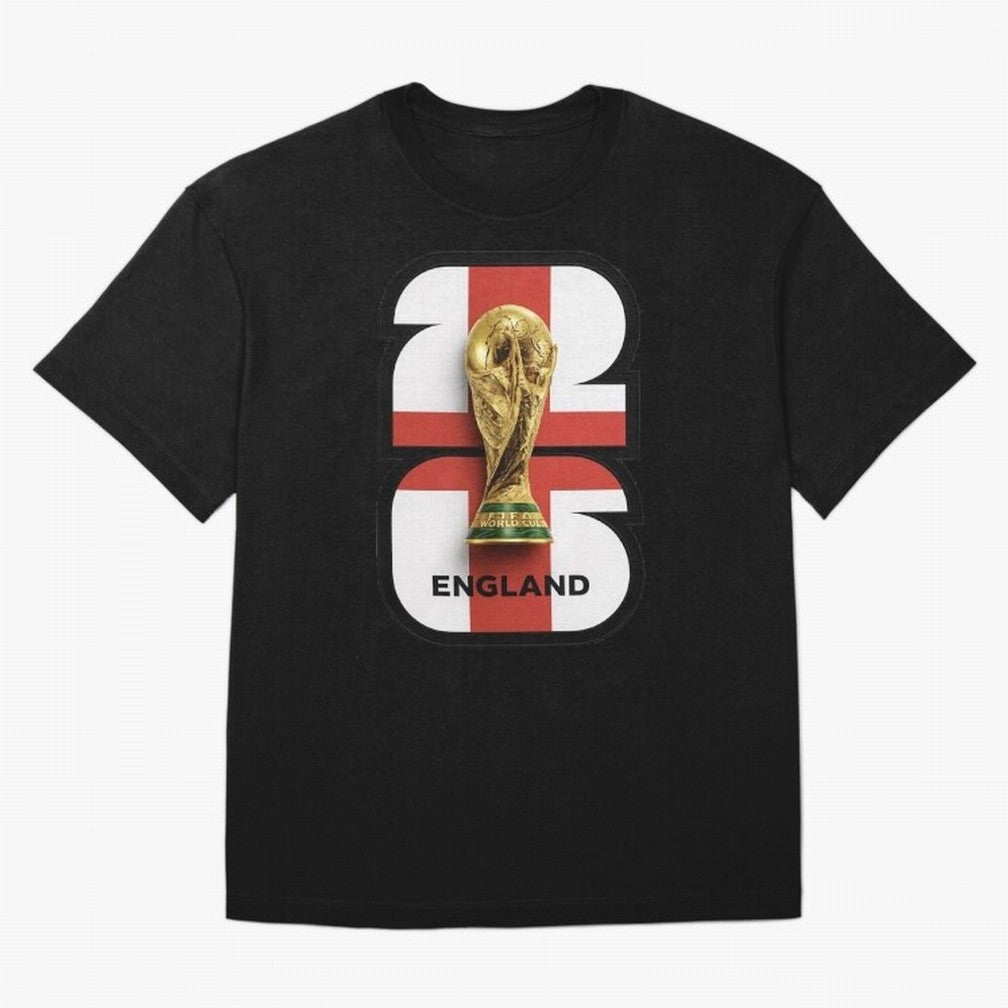 England Football World Cup 2026 - Three Lions Gold Trophy Edition Oversized T-Shirt Show Fan Pride Across FIFA World Cup 2026 Spirit, Capturing Netherlands, Messi, Neymar and Mbappe, Vintage Soccer Flavor, Modern Football Stars, National Flags and