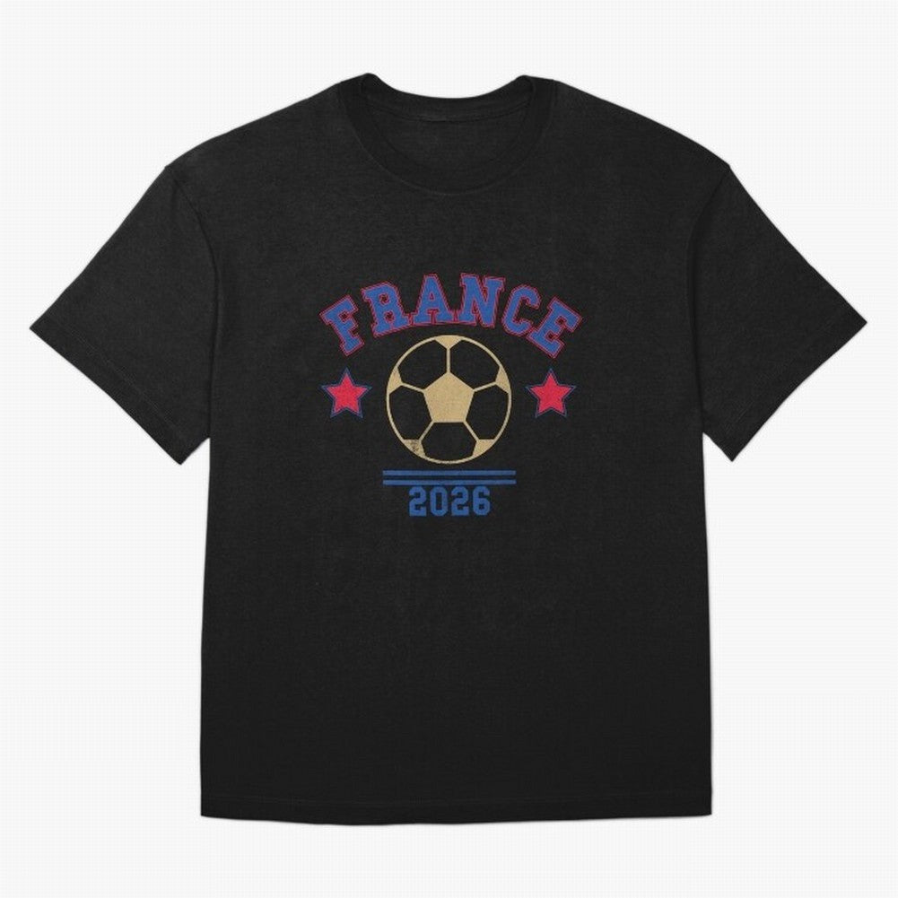 France 2026 ¡ª Vintage Soccer Tee Oversized T-Shirt Celebrate Match Day Hype around FIFA World Cup 2026 Group Stage, Cristiano Ronaldo, Haaland and CR7, Germany, Global Supporter Spirit, Legendary Goals, National Colors and Tournament Celebration;