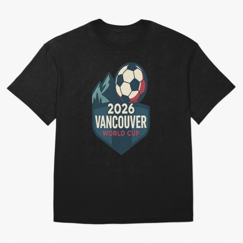 2026 Vancouver World Cup Design Oversized T-Shirt Support Your Favorite Stars during FIFA World Cup 2026 USA Canada Mexico Highlighting Haaland, England and Germany Energy, Classic Soccer Heritage, Championship Pressure, Fan Loyalty and