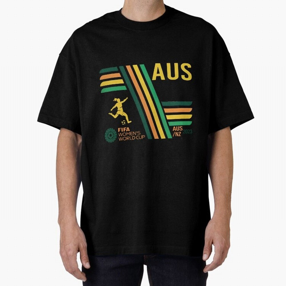 Australia Women's World Cup Oversized T-Shirt Enjoy the Biggest Football Party of FIFA World Cup 2026 for Fans of CR7 and France and Portugal, Bringing Supporter Pride, Iconic Celebrations, Legendary Names and Global Match Day Energy; Great for