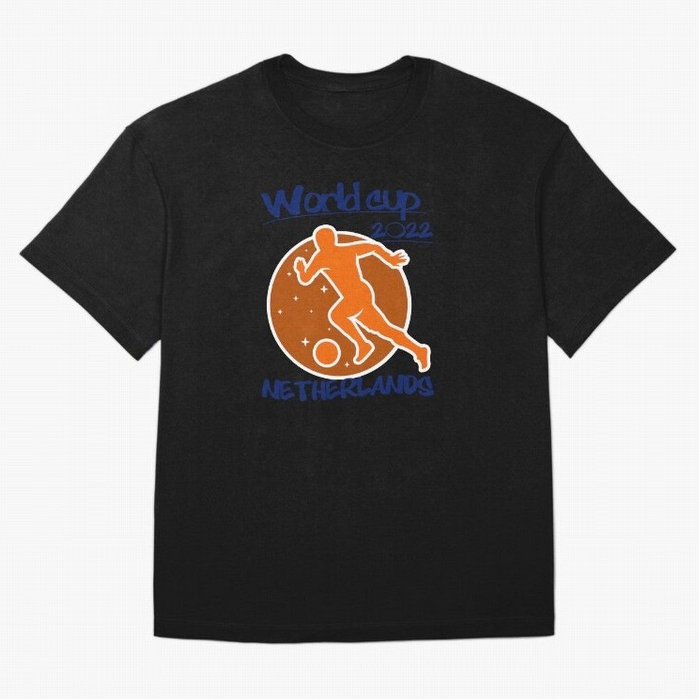 Netherlands World Cup 2022 Oversized T-Shirt Bring a Vintage Feel to the FIFA World Cup 2026 USA Canada Mexico Journey through Mbappe Highlights, Brazil, Portugal and Argentina Pride, Supporter Pride, Iconic Celebrations, Legendary Names and Global