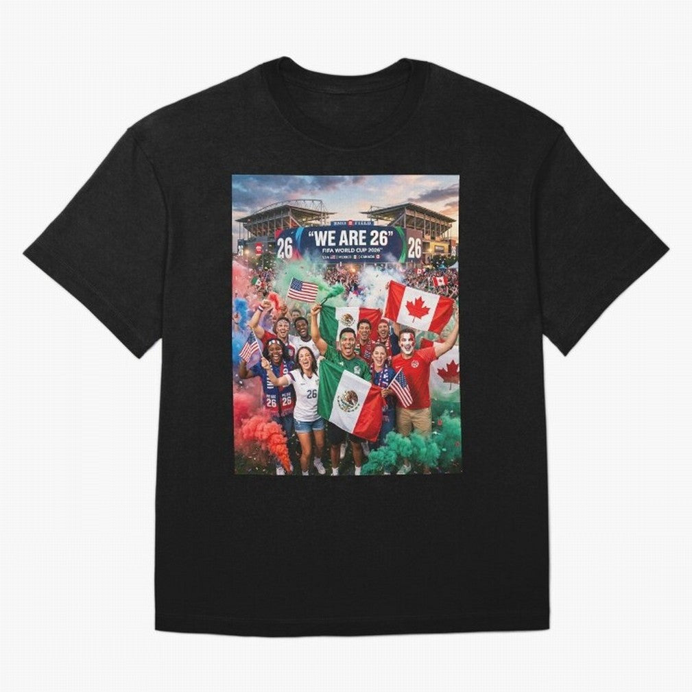 2026 World Cup Fans Celebrate Oversized T-Shirt Celebrate the Magic of Global Football Passion for FIFA World Cup 2026 Group Stage, Centered on Neymar, Netherlands, Game Day Rituals, Football Legends, Country Pride and the Road to the Final; Ideal