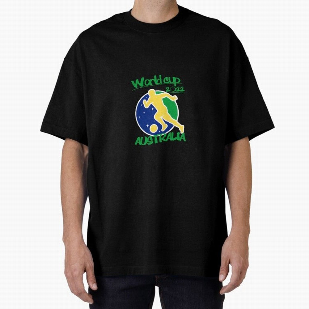 Australia World Cup 2022 Oversized T-Shirt Support the Legends of Global Football Passion for FIFA World Cup 2026, Capturing CR7, Germany, Game Day Rituals, Football Legends, Country Pride and the Road to the Final; Perfect for People Who Love