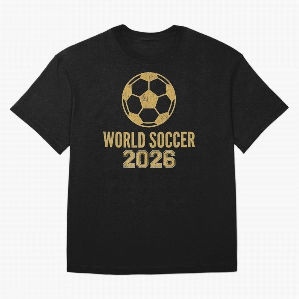Retro World Soccer 2026 Design Oversized T-Shirt Create FIFA World Cup 2026 Group Stage for Fans of Neymar and Brazil, Portugal and Argentina, Bringing Classic Soccer Heritage, Championship Pressure, Fan Loyalty and International Pride; Ideal for