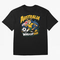 Australia World Cup 2026 Kangaroo Soccer Fan Art Oversized T-Shirt Celebrate the Road through FIFA World Cup 2026 Celebrating Messi, Argentina and Brazil Energy, Stadium Chants, National Pride, Trophy Dreams and Unforgettable Football Memories;