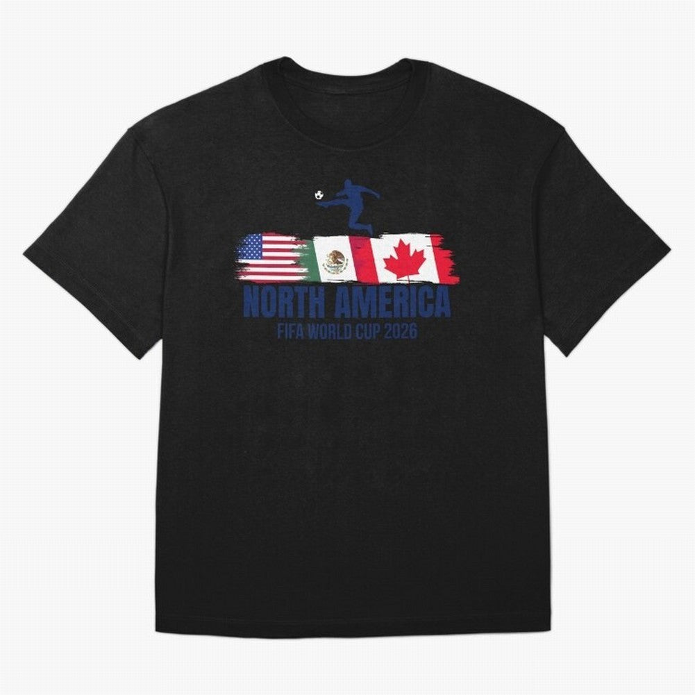 2026 North America Soccer World Tour - USA Mexico Canada Oversized T-Shirt Support Your Favorite Stars during Match Day Hype around FIFA World Cup 2026 Group Stage, Messi, France and Portugal, Champion Mindset, Group Stage Buzz, Knockout Tension