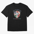 North America United Soccer 2026 Vintage Crest Oversized T-Shirt Bring International Match Energy to Match Day Hype around FIFA World Cup 2026 USA Canada Mexico, Mbappe, France and Portugal, Fan Favorite Moments, National Team Passion, Big Match