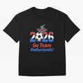 Road to 2026 Netherlands Football - Go Team Holland Soccer Oversized T-Shirt Relive the Noise and Pride of the FIFA World Cup 2026 Group Stage Journey through Haaland and Mbappe Highlights, Brazil, Portugal and Argentina Pride, Worldwide Fan
