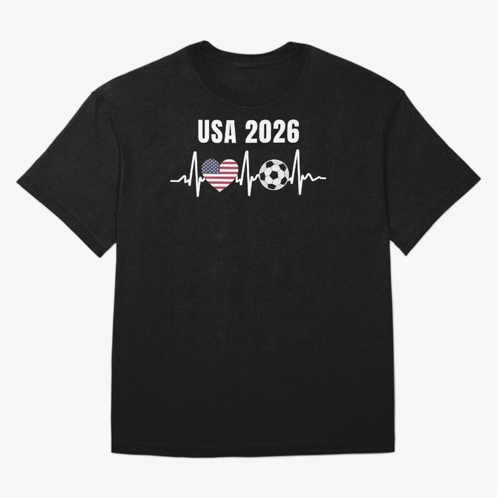 Soccer USA 2026 American Flag America World Cup Fan Gift Oversized T-Shirt Capture FIFA World Cup 2026 for Fans of Messi and Argentina and Brazil, Bringing Football Festival Excitement, Trophy Ambitions, Country Rivalries and Star Player Buzz;