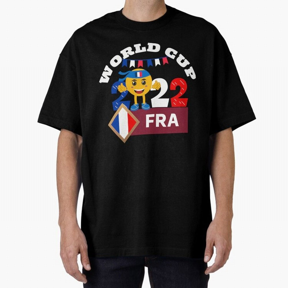 Fifa World Cup 2022. France 2022. Qatar 2022 Oversized T-Shirt Bring a Vintage Feel to the FIFA World Cup 2026 Journey through Cristiano Ronaldo, Haaland and CR7 Highlights, Brazil, Portugal and Argentina Pride, Soccer Culture, Superstar Moments,