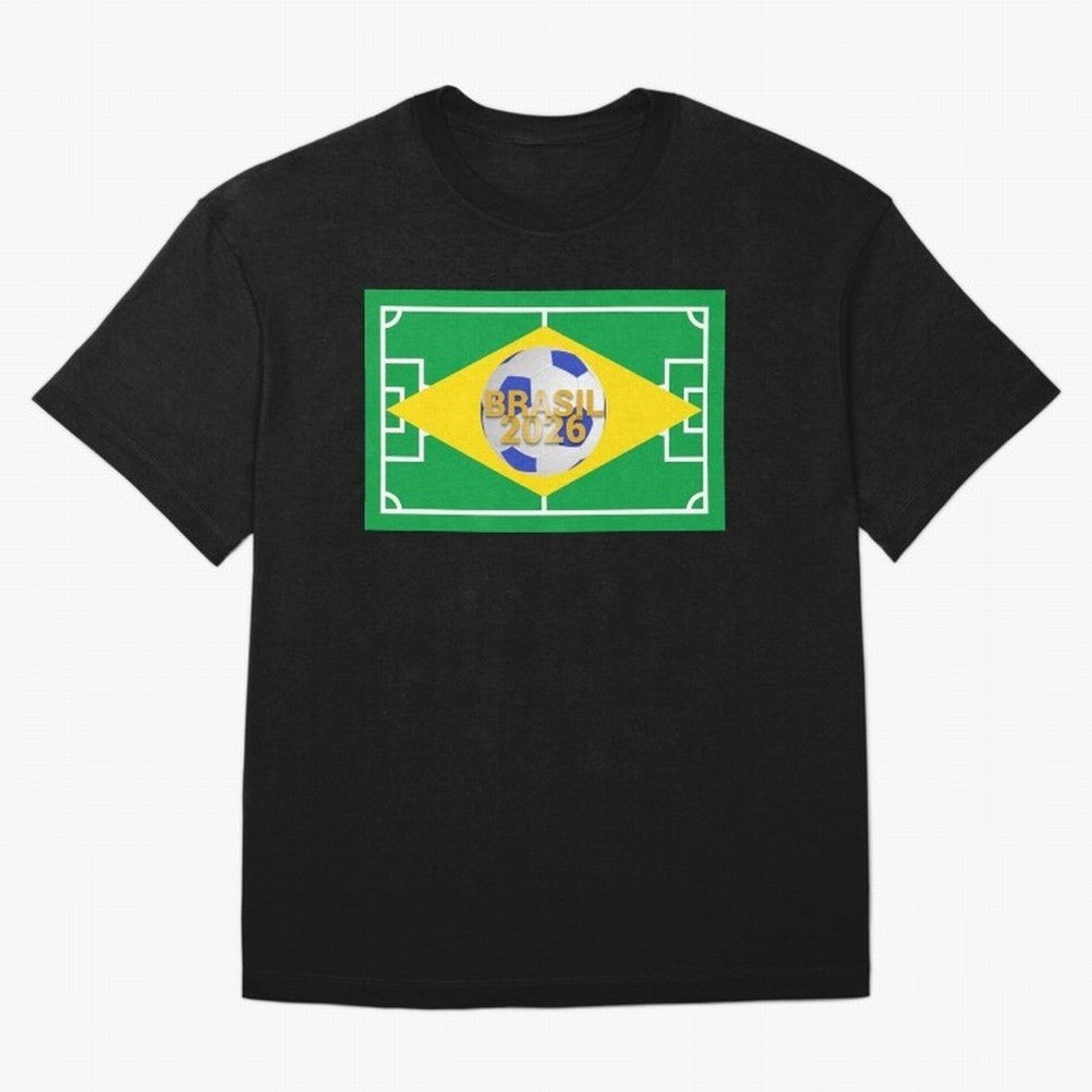 Brazil World Cup 2026 Oversized T-Shirt Celebrate Fan Favorites in FIFA World Cup 2026 USA Canada Mexico for Fans of CR7 and Messi and France, Bringing Goal Celebration Energy, Supporter Heritage, Football Icons and Worldwide Tournament Joy; Made
