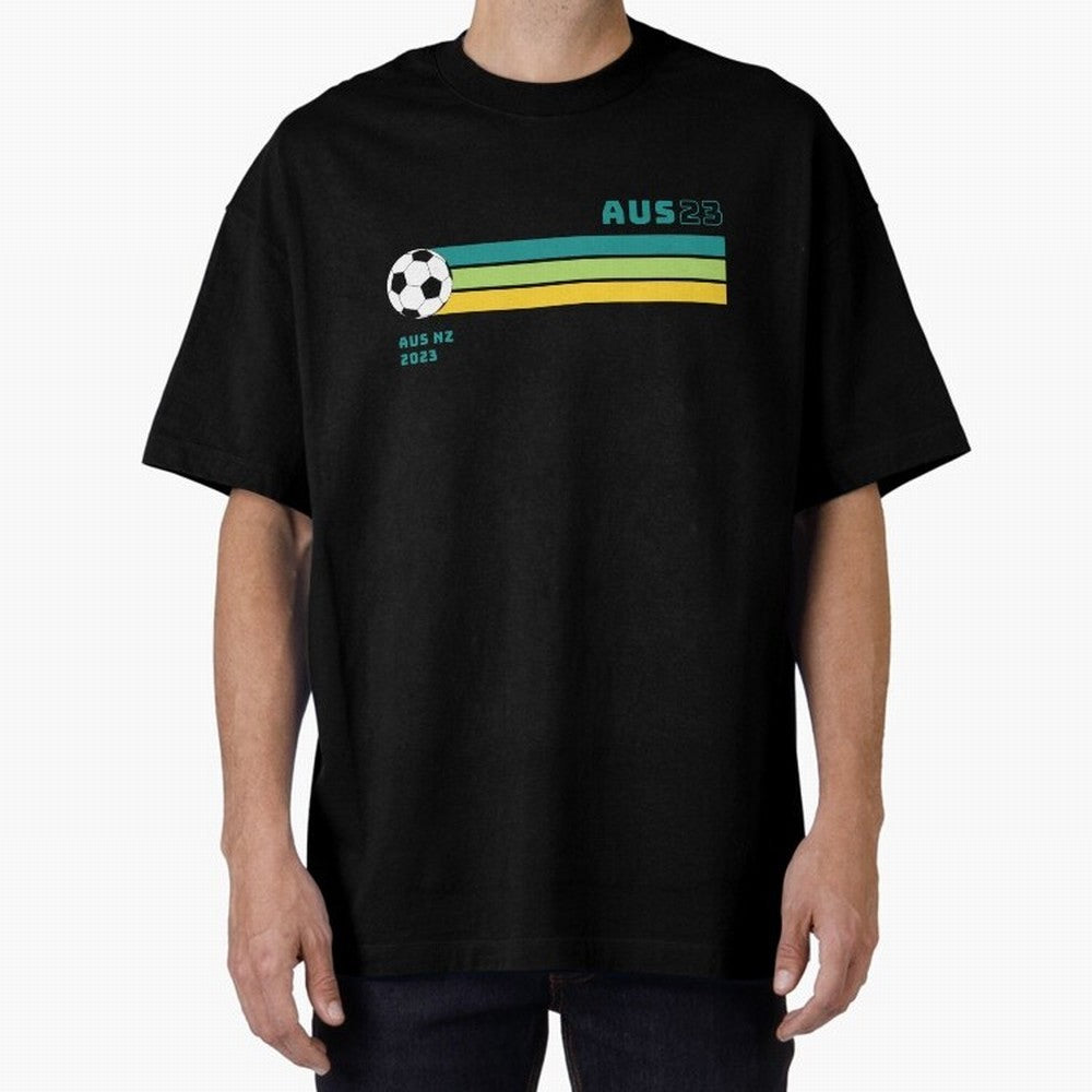 Australian Womens World Cup 2023 Oversized T-Shirt Bring a Vintage Feel to Global Football Passion for FIFA World Cup 2026, Centered on Messi, CR7 and Mbappe, Netherlands, Soccer Culture, Superstar Moments, National Team Dreams and Competitive