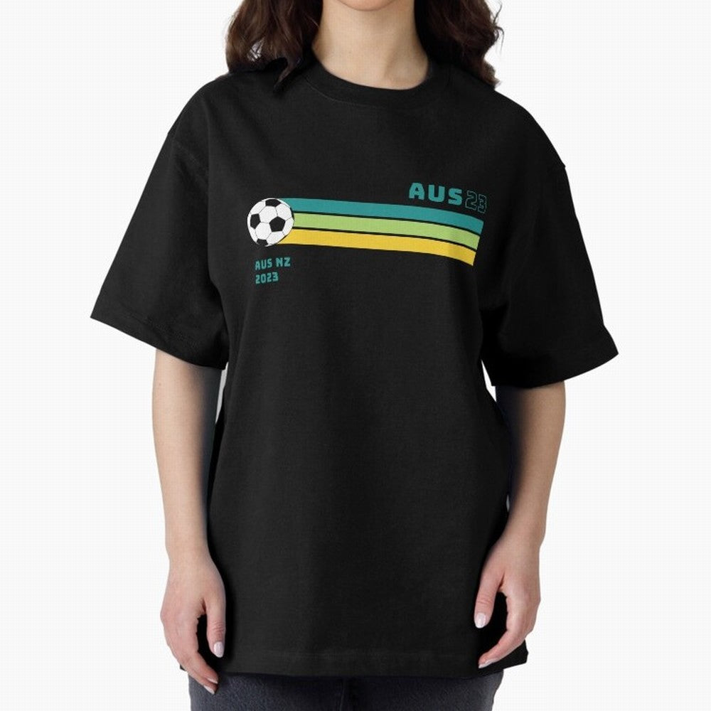 Australian Womens World Cup 2023 Oversized T-Shirt Bring a Vintage Feel to Global Football Passion for FIFA World Cup 2026, Centered on Messi, CR7 and Mbappe, Netherlands, Soccer Culture, Superstar Moments, National Team Dreams and Competitive