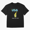 USA World Cup 2022 Oversized T-Shirt Support Iconic Players in Match Day Hype around FIFA World Cup 2026, Haaland, Portugal, Football Festival Excitement, Trophy Ambitions, Country Rivalries and Star Player Buzz; Perfect for People Who Love
